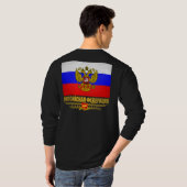 Vlag en embleem van de Russische Federatie T-shirt (Achterkant volledig)