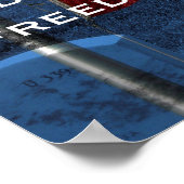 Vlag en hoofdstenen - citaat van Churchill Poster (Hoek)