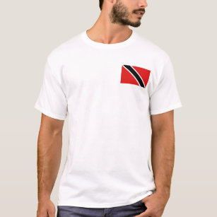 Vlag en kaart T-Shirt van Trinidad en Tobago
