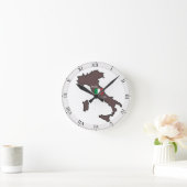 Vlag en kaart van Italië Ronde Klok (Huis)