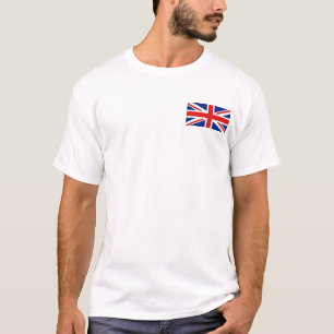 Vlag en kaart voor het Verenigd Koninkrijk T-shirt