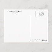 Vlag en Lady Liberty Briefkaart (Achterkant)