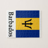 vlag en naam van Barbados Legpuzzel (Horizontaal)