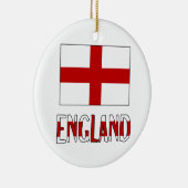 Vlag en naam van Engeland Keramisch Ornament (Rechts)