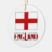 Vlag en naam van Engeland Keramisch Ornament (Links)