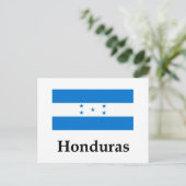vlag en naam van Honduras Briefkaart (Staand voorkant)