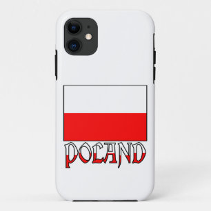 Vlag en naam van Polen iPhone 11 Hoesje
