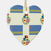 Vlag en rest van Aruba Keramisch Ornament (Rechts)