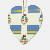 Vlag en rest van Aruba Keramisch Ornament (Links)