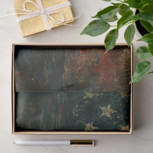 Vlag en schedel in waterontkoppelingspapier - Memo Tissuepapier (Geschenk)