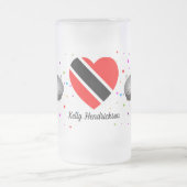 Vlag en steelpan van Trinidad en Tobago met Jouw n Matglas Bierpul (Center)