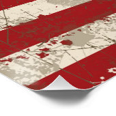 Vlag en symbolen van de Verenigde Staten ID155 Poster (Hoek)