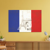 Vlag en symbolen van Frankrijk ID156 Canvas Afdruk (Insitu (Woonkamer))