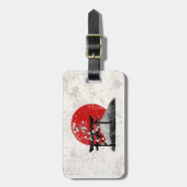 Vlag en symbolen van Japan ID153 Bagagelabel (Voorkant verticaal)