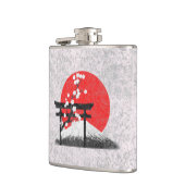 Vlag en symbolen van Japan ID153 Heupfles (Links)