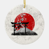 Vlag en symbolen van Japan ID153 Keramisch Ornament (Voorkant)