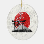 Vlag en symbolen van Japan ID153 Keramisch Ornament (Links)