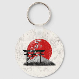 Vlag en symbolen van Japan ID153 Sleutelhanger