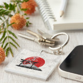 Vlag en symbolen van Japan ID153 Sleutelhanger (Voorkant Rechts)