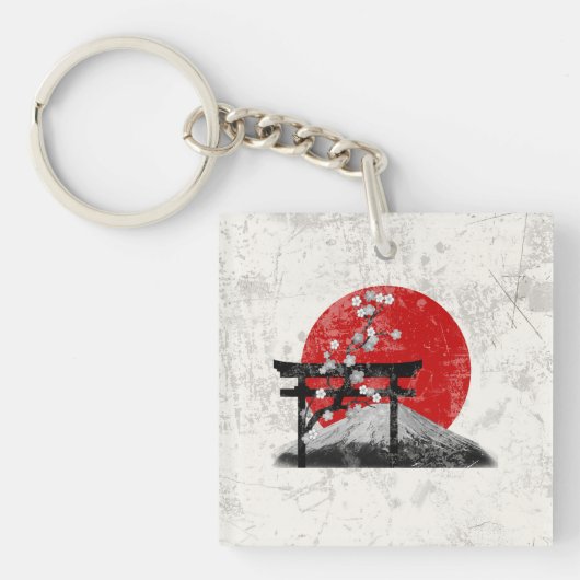 Vlag en symbolen van Japan ID153 Sleutelhanger (Voorkant)