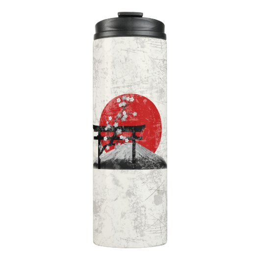 Vlag en symbolen van Japan ID153 Thermosbeker (Voorkant)
