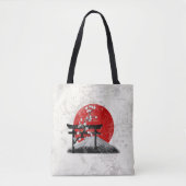 Vlag en symbolen van Japan ID153 Tote Bag (Voorkant)