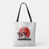 Vlag en symbolen van Japan ID153 Tote Bag (Achterkant)