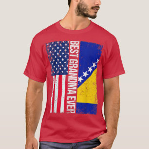 Vlag en vlag van Bosnië en Herzegovina T-shirt