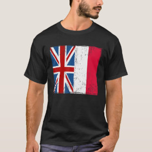 vlag en vlag van polen en polen voor de unie t-shirt