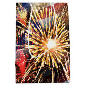 Vlag en vuurwerk van de Verenigde Staten Medium Cadeauzakje (Voorkant)