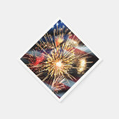 Vlag en vuurwerk van de Verenigde Staten Servet (Hoek)