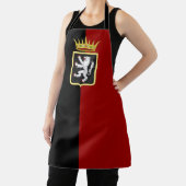 Vlag en wapen van de Valle d'Aosta (Italië) Schort (Insitu)