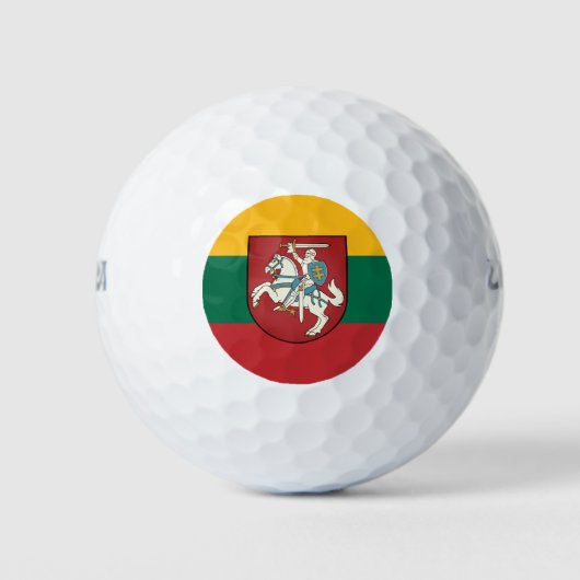 Vlag en wapen van Litouwen Golfballen (Voorkant)