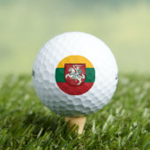 Vlag en wapen van Litouwen Golfballen (Insitu Shirt)