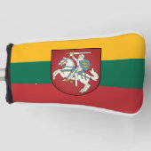 Vlag en wapen van Litouwen Golfheadcover (Voorkant)