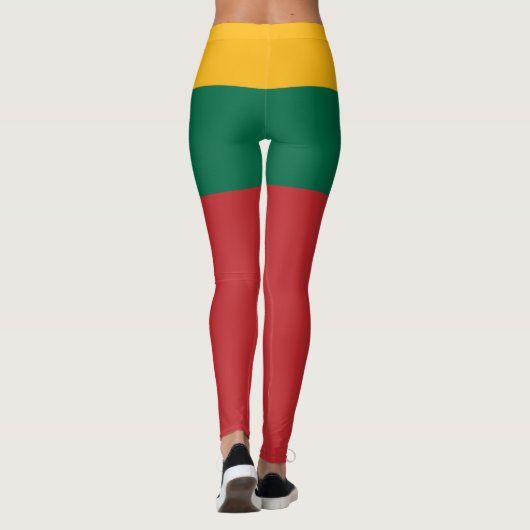 Vlag en wapen van Litouwen Leggings (Achterkant)