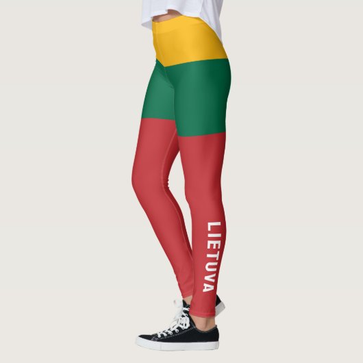 Vlag en wapen van Litouwen Leggings (Links)