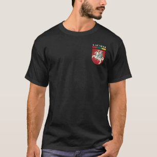 Vlag en wapen van Litouwen T-shirt