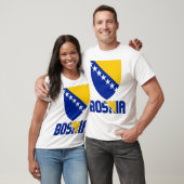 Vlag en wapenmunt van Bosnië en Herzegovina T-shirt (Unisex)