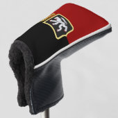 Vlag en wapenschild van Valle d'Aosta Golfheadcover (3/4 voorkant)