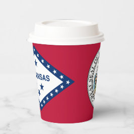 Vlag en zegel van Arkansas Papieren Bekers
