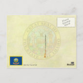 Vlag en zegel van de Idaho-staat Briefkaart (Achterkant)