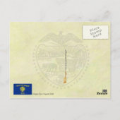 Vlag en zegel van de Oregon-staat Briefkaart (Achterkant)