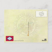 Vlag en zegel van de staat Arkansas Briefkaart (Achterkant)