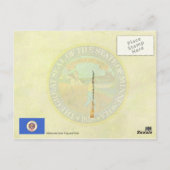 vlag en zegel van de staat Minnesota Briefkaart (Achterkant)