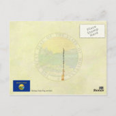 Vlag en zegel van de staat Montana Briefkaart (Achterkant)