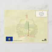 Vlag en zegel van de staat Vermont Briefkaart (Achterkant)