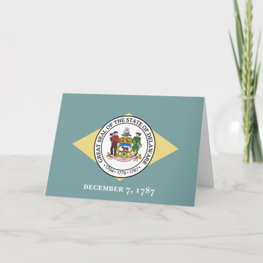 Vlag en zegel van Delaware, Delaware Kaart (Voorkant)