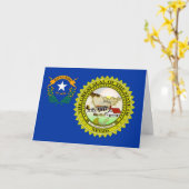 Vlag en zegel van Nevada Kaart (Gele Bloem)