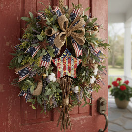 Vlag en zonnebloemen keramisch ornament